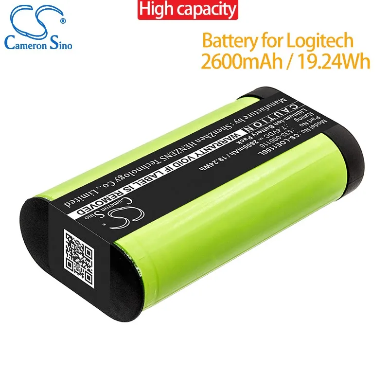 Cameron Sino 2600mAh/3400mAh Battery 533-000116, 533-000138 for Logitech S-00147, UE MegaBoom Speaker Battery