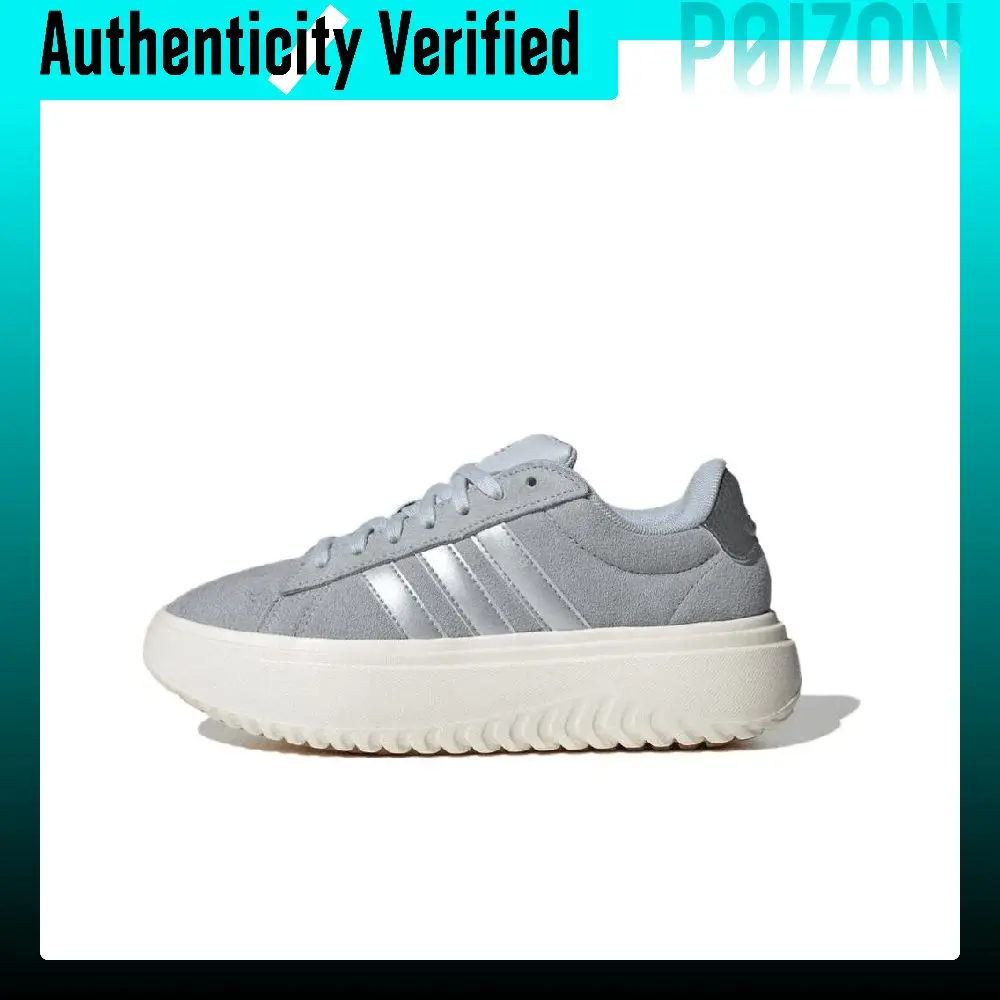 Adidas GRAND COURT PLATFORM Low top Casual Shoes Women's Gray IH9102