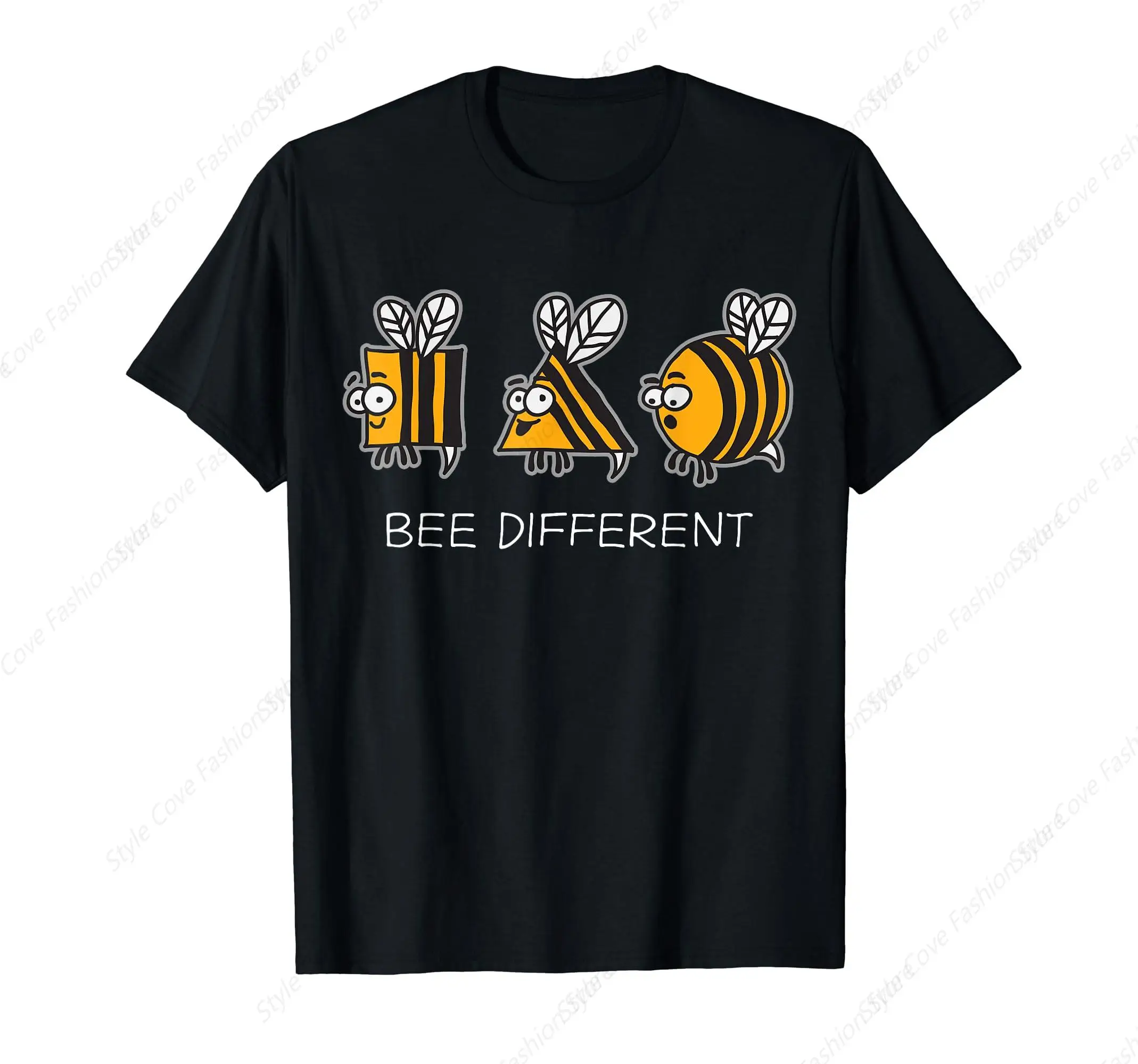 Bee Different Weird Unique Individuel Beekeeper T-Shirt Summer Men's T-shirt For Men's Short Sleeved Top Fashion Simple Tee