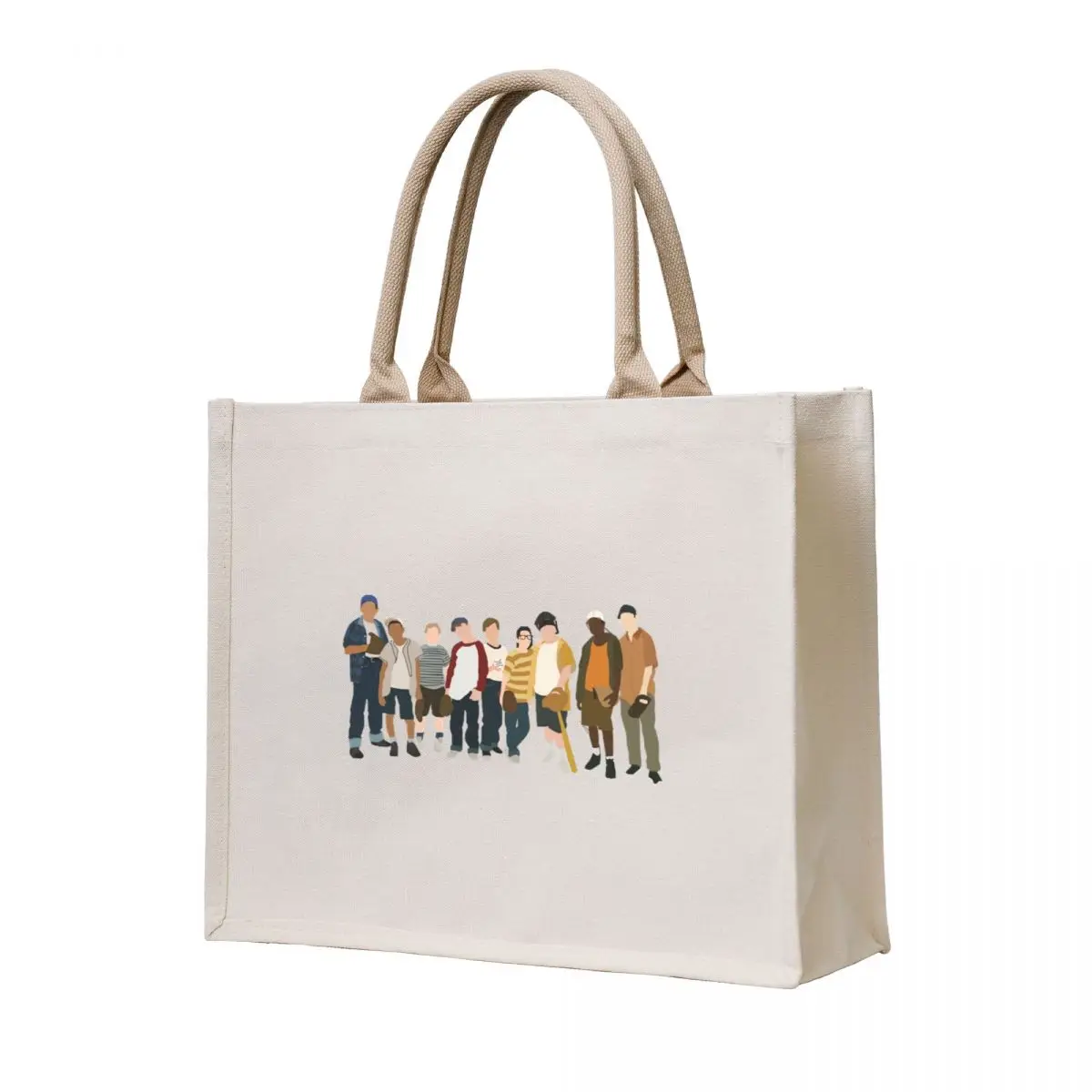 The Sandlot Gang Tote Bag حقيبة قماشية قابلة لإعادة الاستخدام أكياس البقالة حمل حقيبة الرجال
