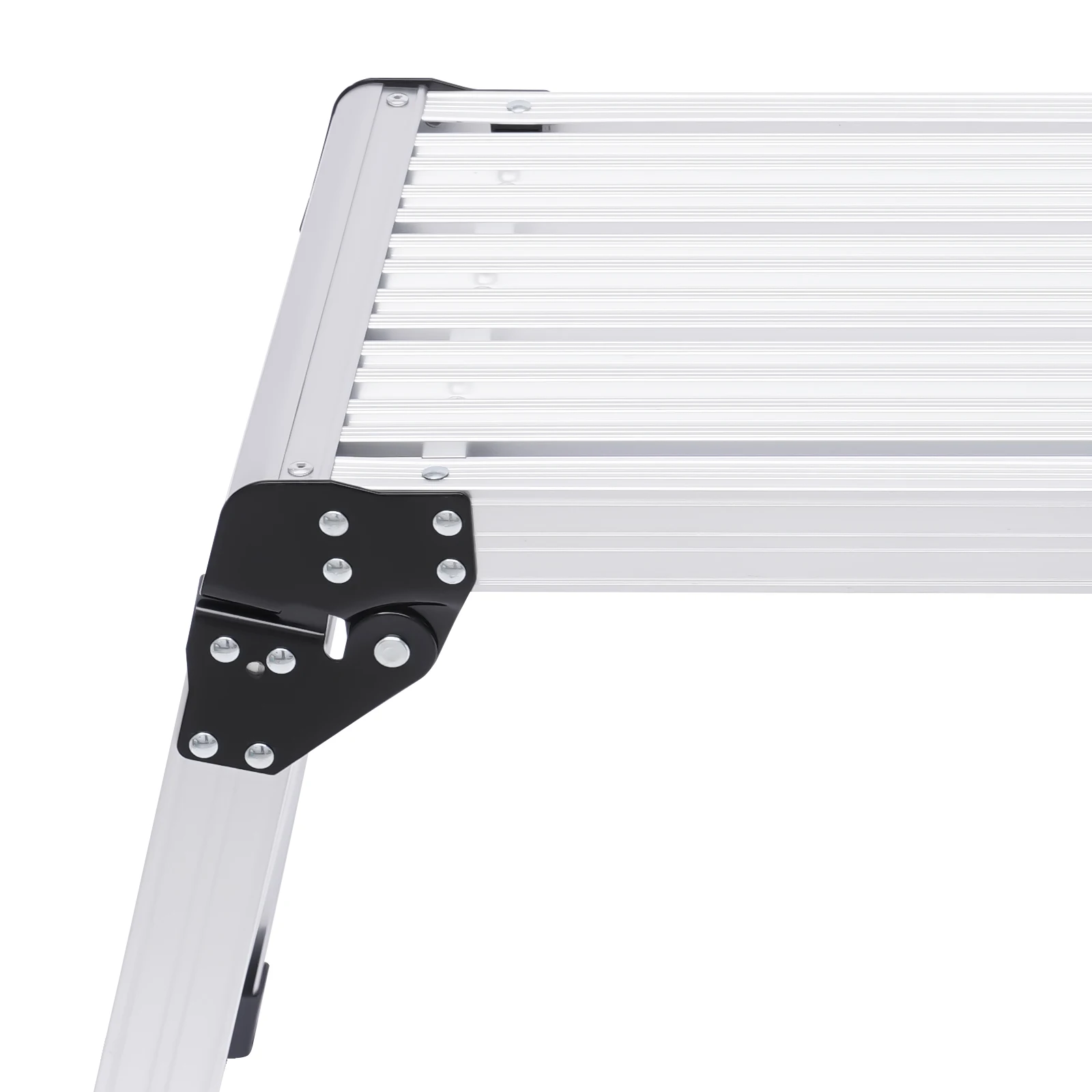 Aluminiumlegierung Plattform-Stufenleiter Faltbar 330lbs Tragfähigkeit Vielseitig Einsetzbar zum Autowaschen Fensterreinigung Dekorieren Camping – Detail 8