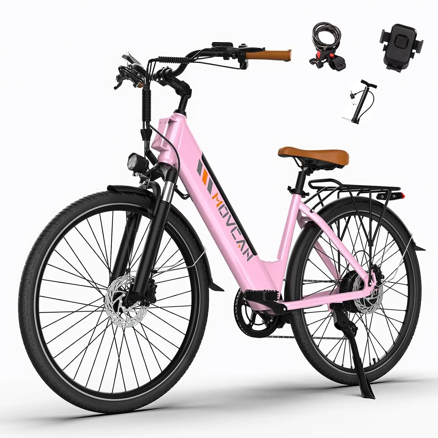 1000W 28MPH 26in Electric Bike Adults, 48V 13Ah Battery 70 Miles, 7-Speed Dual Disc Brake City Cruiser Commuting, Customized