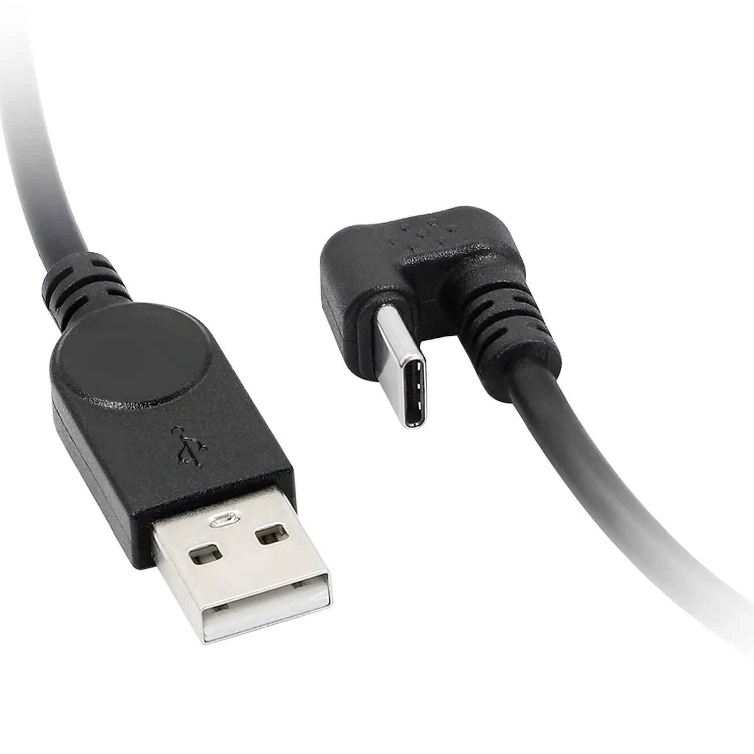 0.3M U-Shape USB Cable 180 Degree Angle USB 2.0 To Micro-USB or Type-C Data Sync Charging Cord for Android Phone Tablet