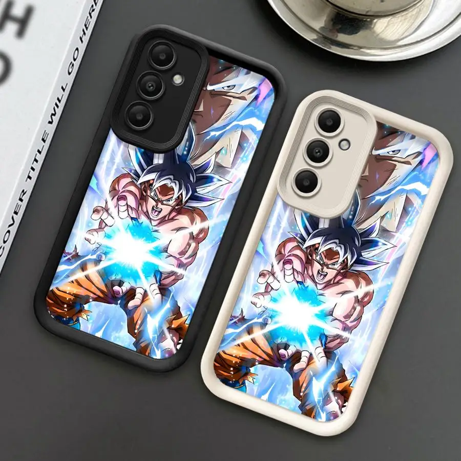 Чехол для Samsung Galaxy A35 A73 A72 A71 A25 A53 A52 A55 A15 A54 A06 A51 Soft Cover Dragon Ball Super Saiyan Qigong