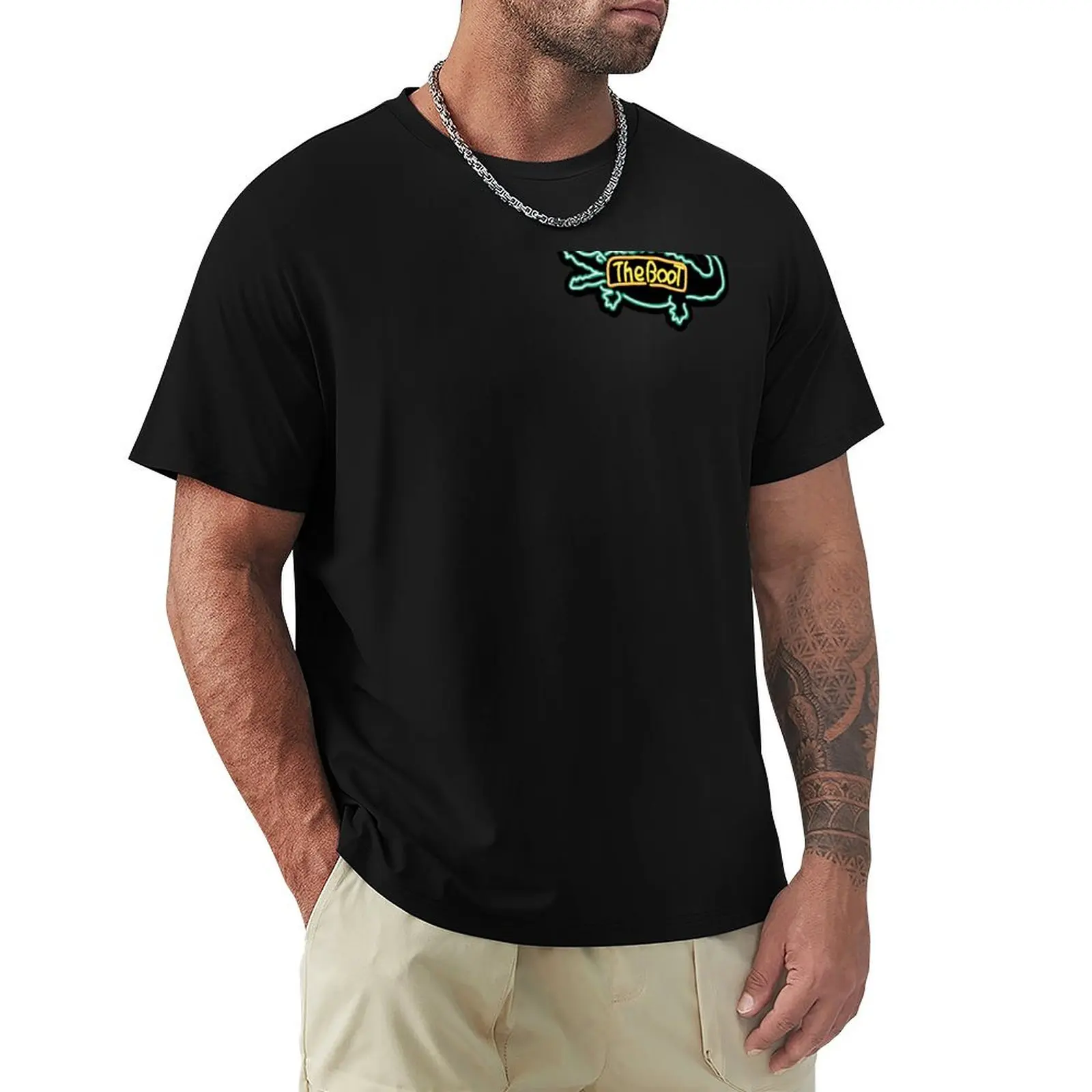 

The Boot Neon Sign T-Shirt korean fashion quick drying affliction shirts fitted t shirts for men