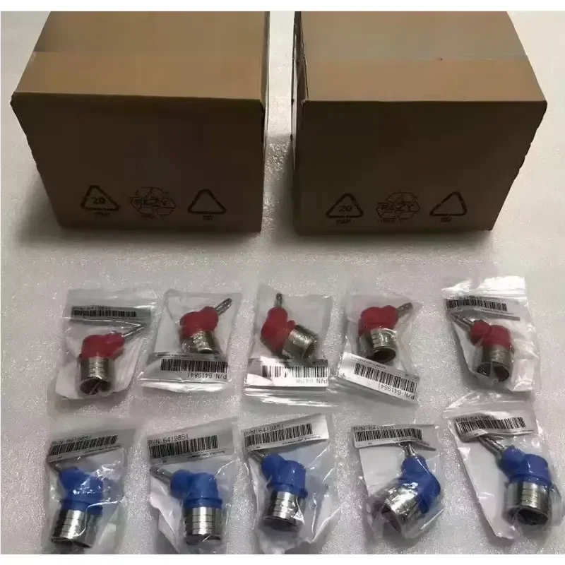 1 unidade nova 6419841/6419851 para Fresenius 4008 Conector rápido de bypass vermelho e azul, acessórios para máquina de