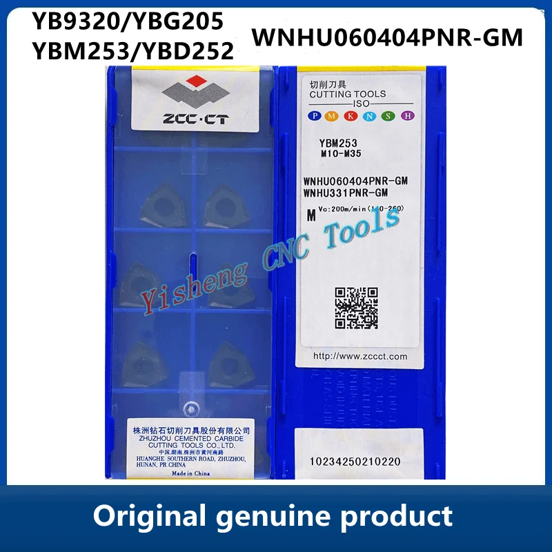 

FREE SHIPING ZCC CT WNHU YBM253 WNHU060404PNR-GM YB9320 YBG205 YBD152 TURNING INSERT for Lathe Tool CARBID CUTTER CNC CUTTER