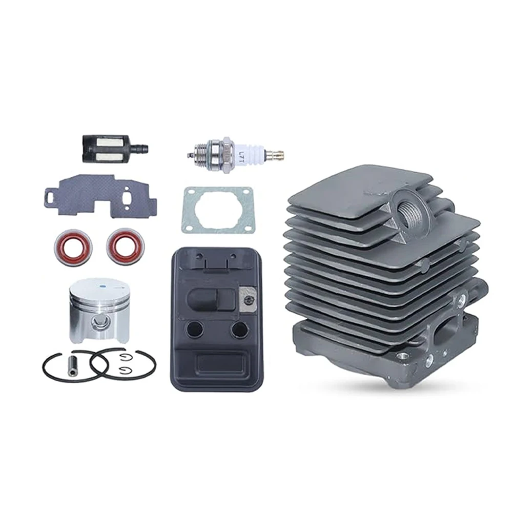 34mm Cylinder For Piston Muffler Kit For Trimmers - Easy Install Cylinder -Piston Kit Cylinder -Piston Exhaust Garden
