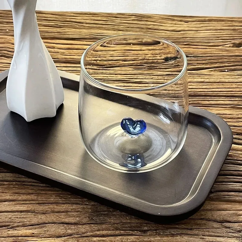 Creative Transparent Glass Cups Couple Glasses Coffee Mug Tea Cups Breakfast Latte Milk Juice Cup Cute Mugs Drinking Glasses