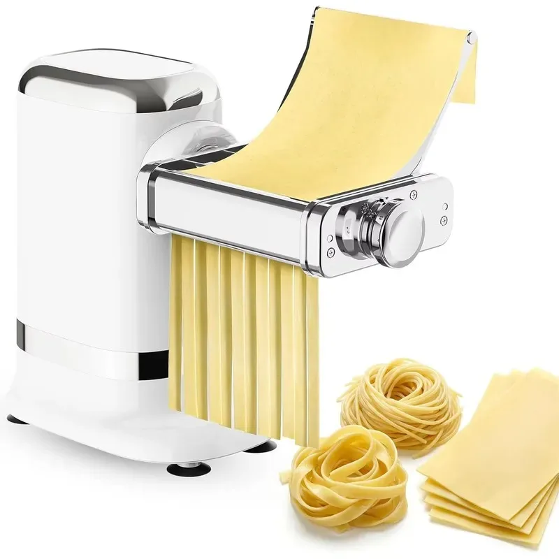 Food Slicer Pasta Maker 3-in-1 Stainless Steel Pasta Sheet Roller Cutter Set 700W Max Motor Use Includes Electric