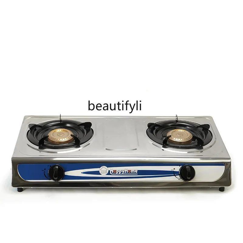 

Hot-selling commercial gas stoves with binocular gas stoves Stainless steel liquefied gas stoves Kitchenware