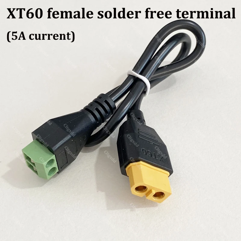 Cltgxdd XT60 auf 2-Pin-Schraubklemmenblock-Stecker, lötfreies RC-Lipo-Batterie-Stromumwandlungskabel – Detail 12