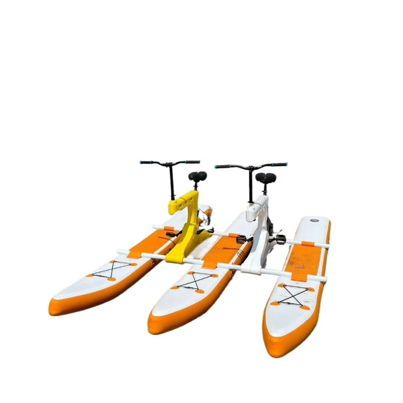 

Couple Inflatable Outdoor Water Bike, Lake Blue, Peacock Blue, Orange