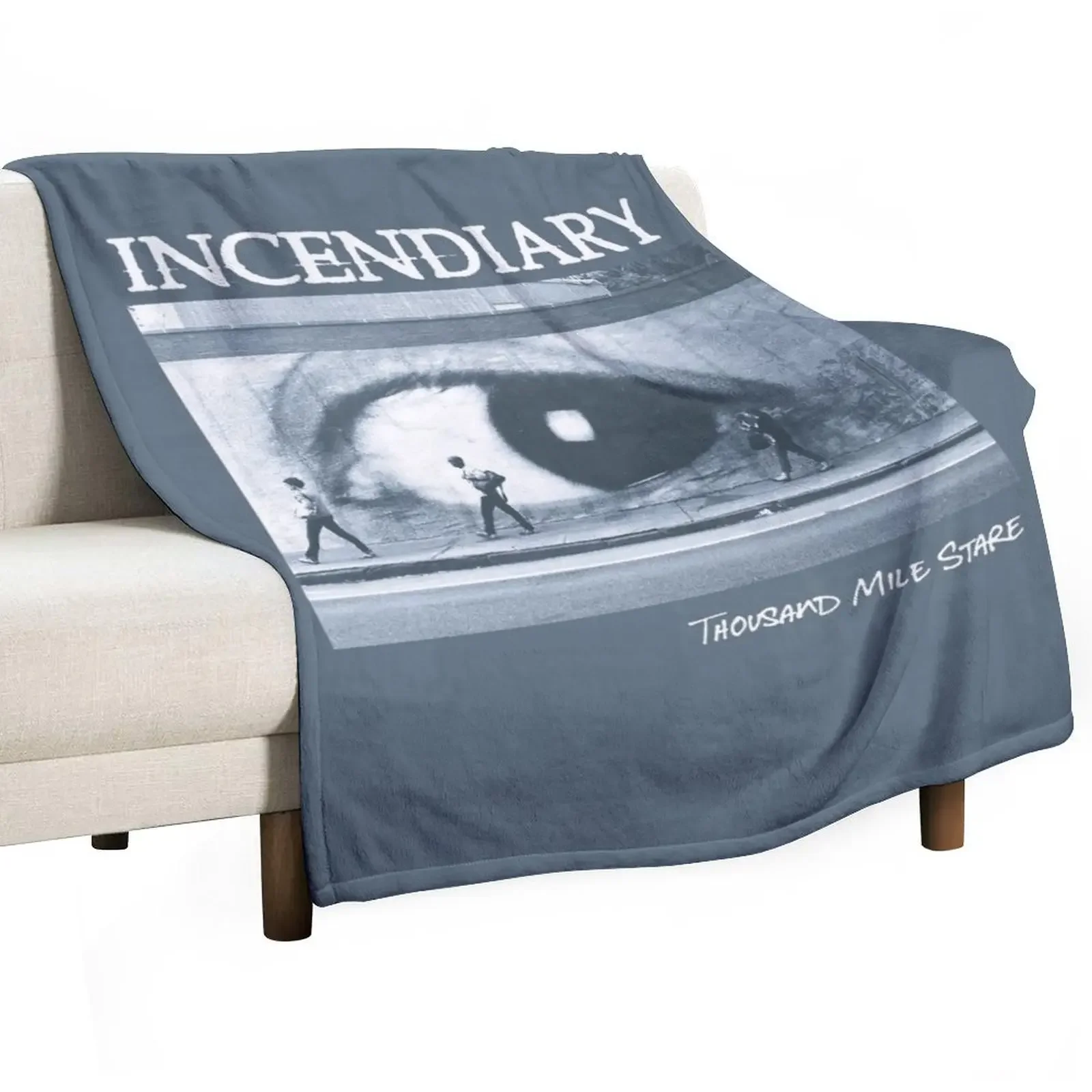 Incendiary (Hardcore Punk Band) - Album; Thousand Mile Stare Throw Blanket wednesday for babies Blankets