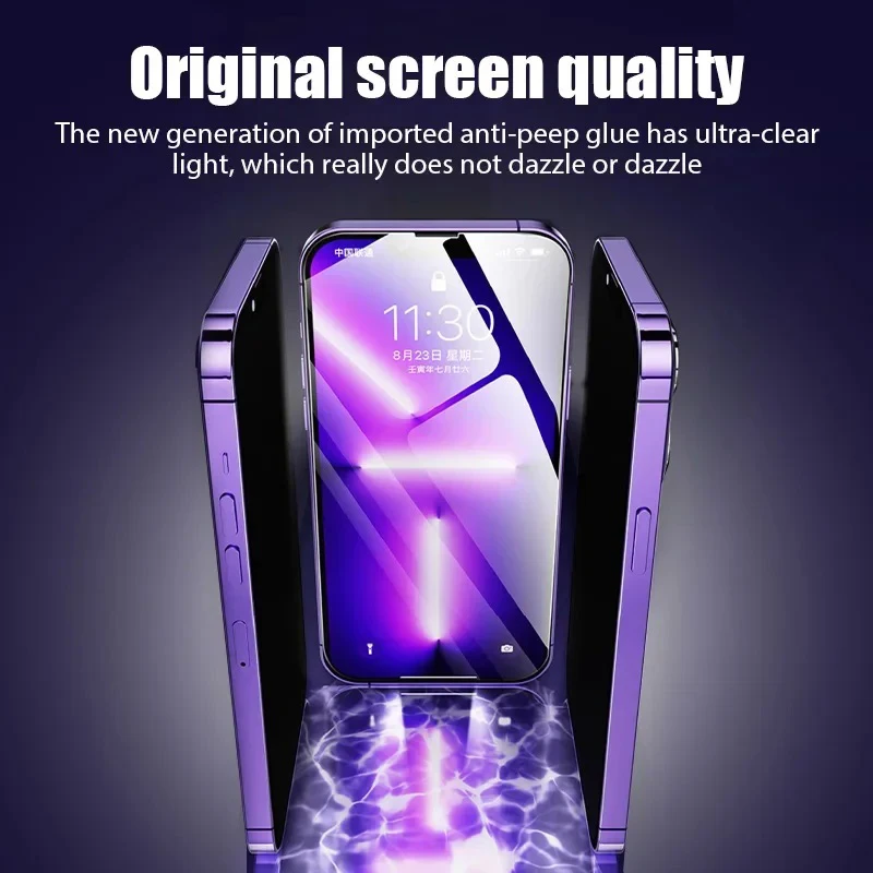 4 in1 ochrona przed ekranem dla iPhone 15 12 13 14 Max szkło ochronne do aparatu iPhone 15 11 13 14 12 szkło antyszpiegowskie