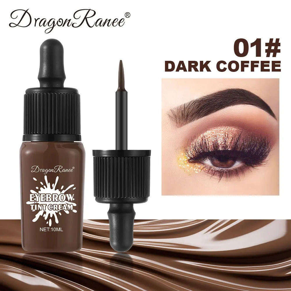 Dragon Ranee 3 colori impermeabile strappo gel per sopracciglia pasta colorante per sopracciglia colorfast tinta per sopracciglia pittura per sopracciglia liquida