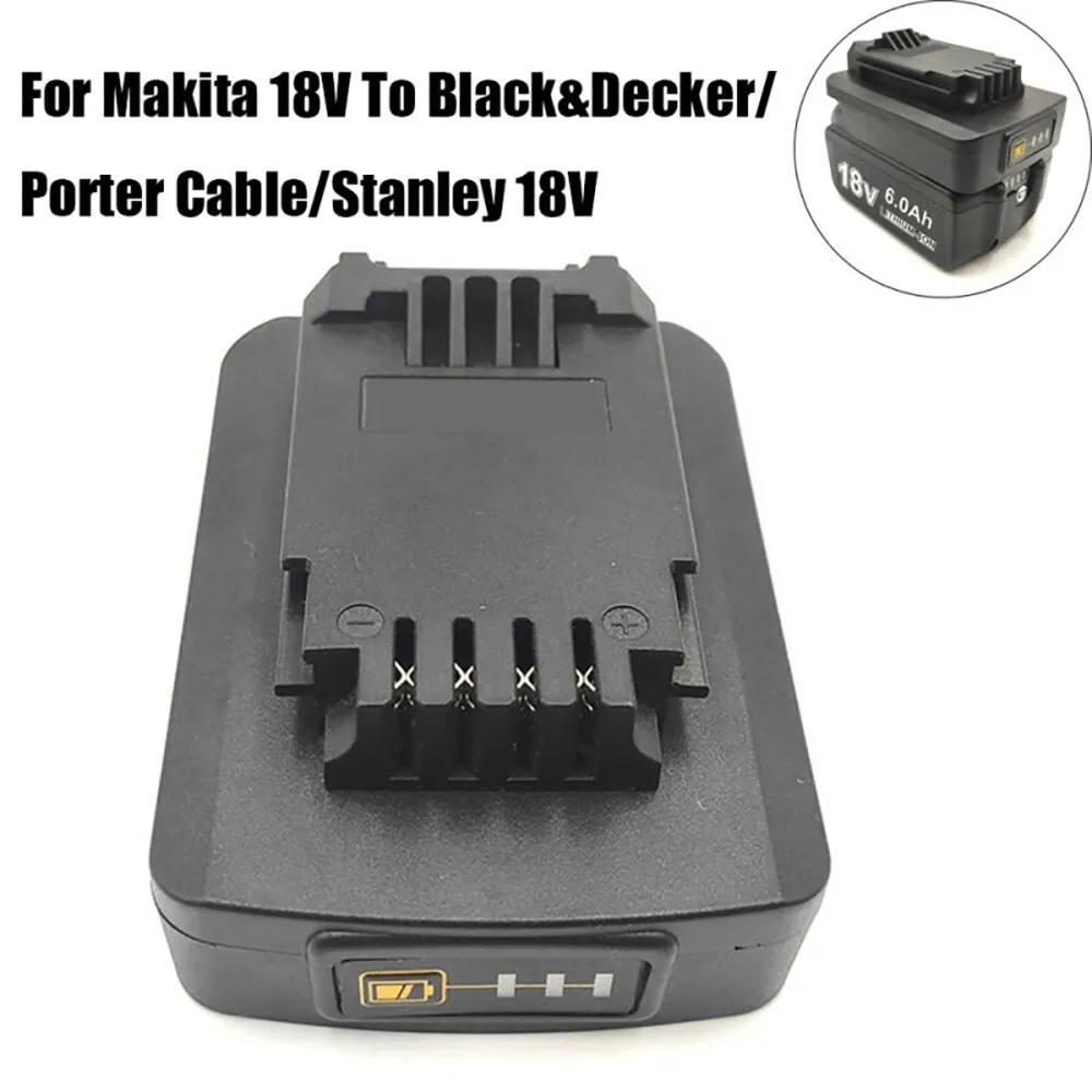 Power Tool Battery Adapter Cable Stanly For Black Decker Porter 1 Pcs 18 V Black Converter Fittings Replacement