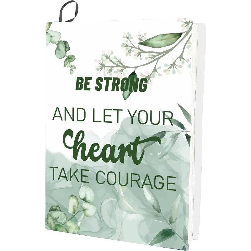 1pc Leaf Stretchable Book Cover Eucalyptus Leaves Plant Washable Reusable Large Nylon Book Protector 9.4x15.7 Inch Elastic