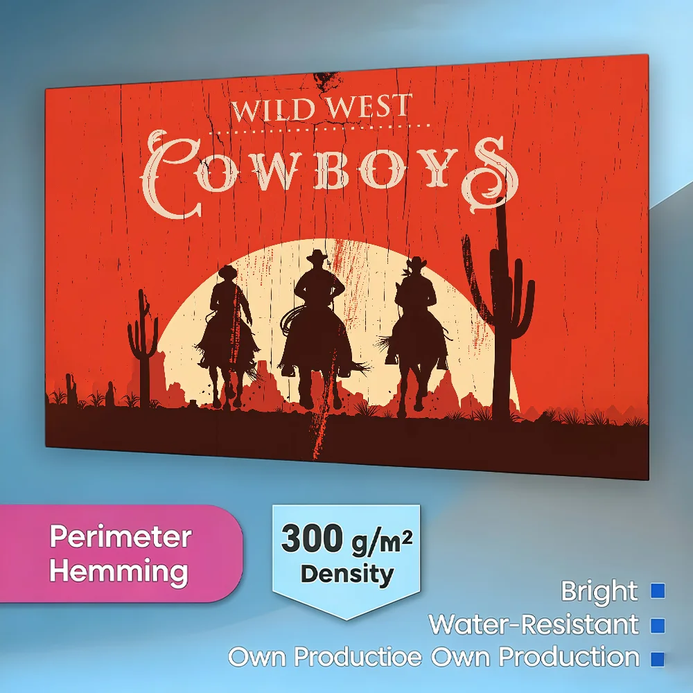 Wild West Cowboys flag Best Price For Outdoor Camping Party Club Banner Decoration Ornaments