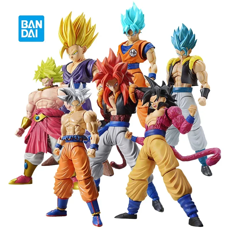 

Фигурки героев Bandai Dragon Ball-rise Son Goku Son Gohan Vegeta IV, экшн-фигурки Gogeta Broli, сборные игрушки из ПВХ, подарок на день рождения