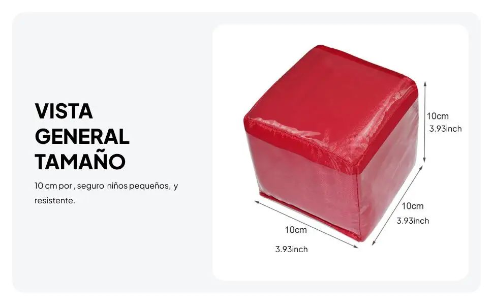 

4" Playing Game Dices Soft Foam Cubes with Clear Pockets Learning Cubes