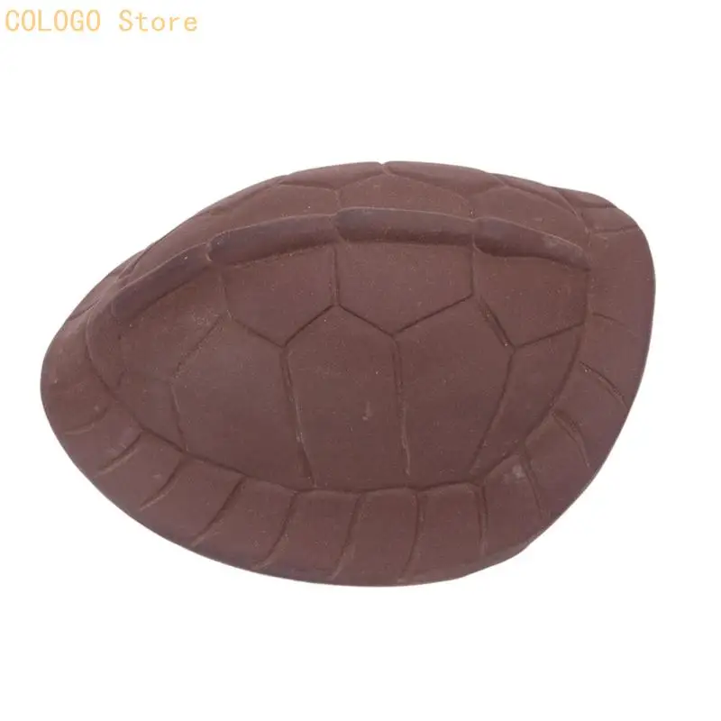 Pet Hide Shelter for Turtles, Fish, Shrimp, and Lizards, Open Cave Entrance with Turtles Shell Design Habitat Decors for