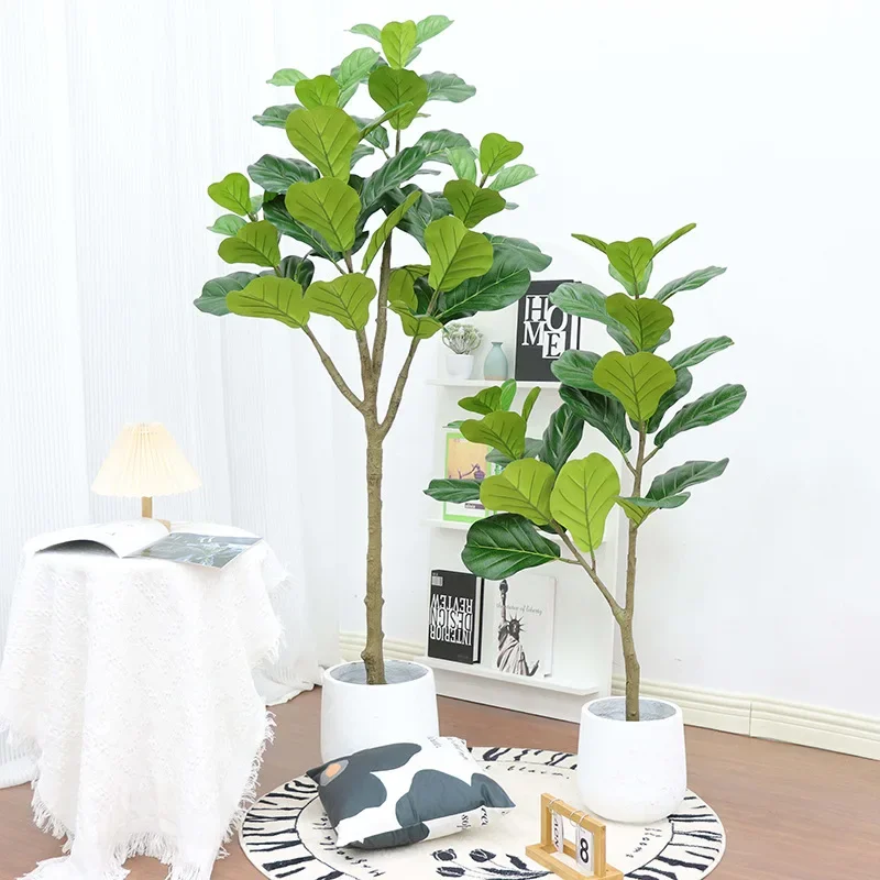 

120-180cm Simulation Potted Plants Large Indoor Decoration Ficus Sylvestris Artificial Tree in Pot Home Indoor Corner Decor