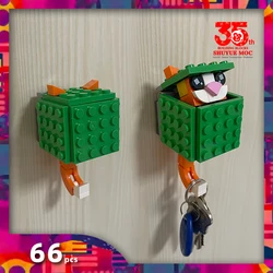 Kitty building blocks unusual toys cat gifts construction set for childrens girl creative Toy Unique bricks diy Key Holder