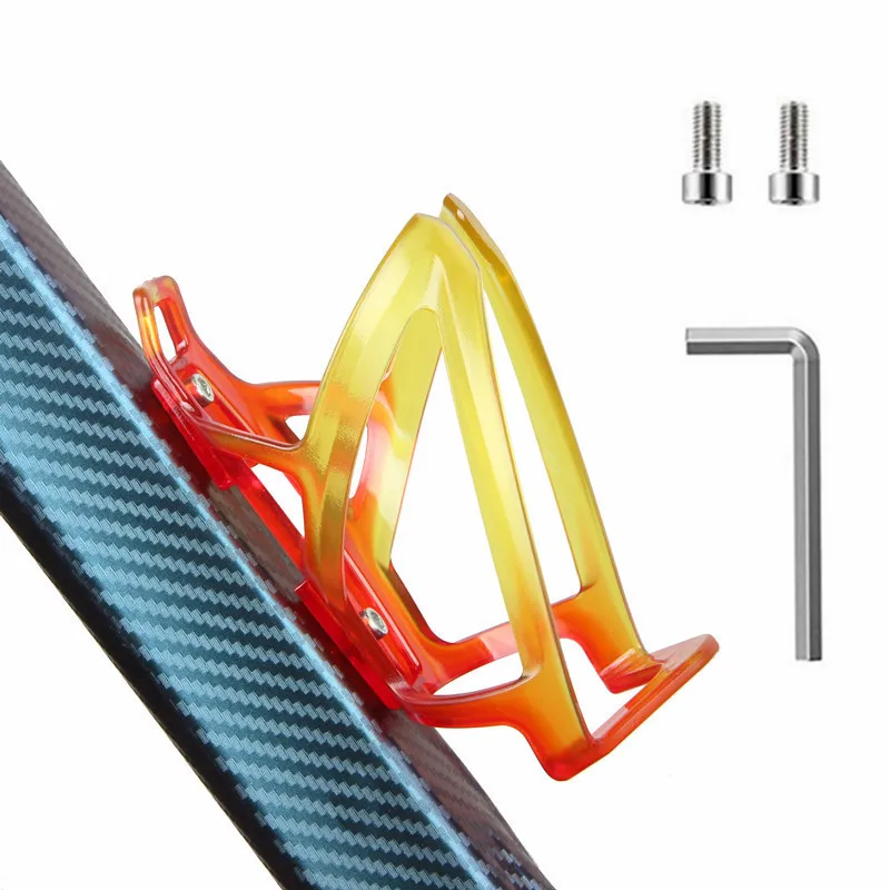 Bicycle Water Bottle Cage: Two-Color PC Gradient Design, for Road Bikes & Mountain Bikes, Multi-Color Cycling Cup Holder