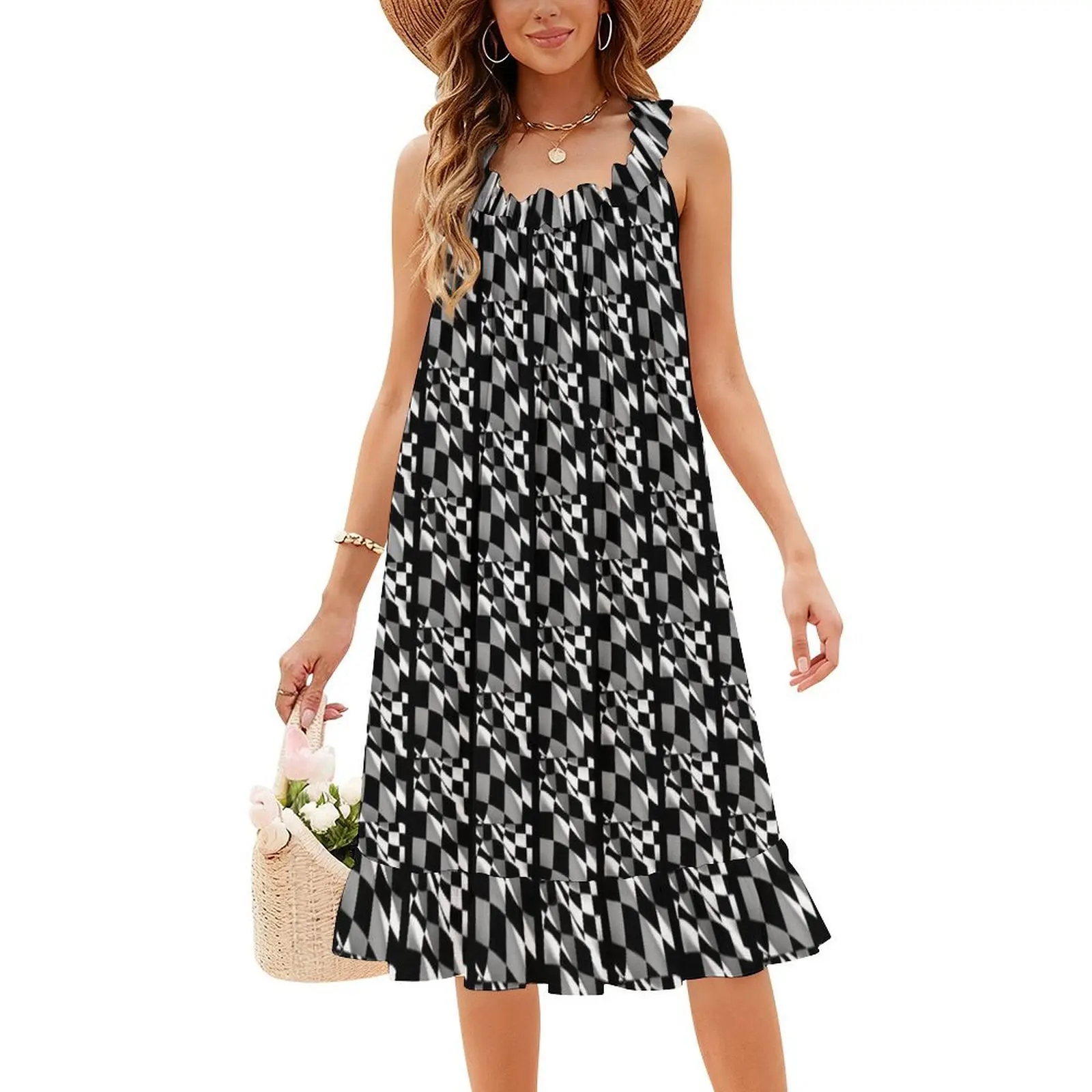 فستان حفلات أنيق للسيدات من Indianapolis 500 على شكل حرف A مع خيارات قصيرة/طويلة/بدون أكمام 500 Indy 500 Indianapolis 500