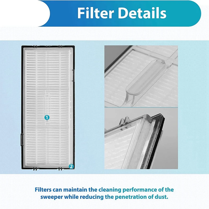 Accessory Set For Xiaomi Roborock S7 T7 T7S T7 Plus T7S Plus Robot Vacuum Cleaner Spare Parts Side Brushes Hepa Filter