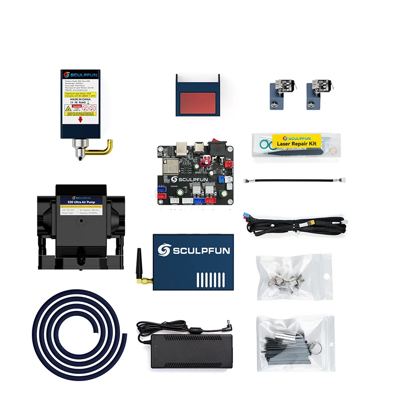 

22W 33W Laser Module Kit High-speed Air Assist Pump XY Limit Switch Direct Use for S9 S6 S6 Pro Laser Engraving Machine