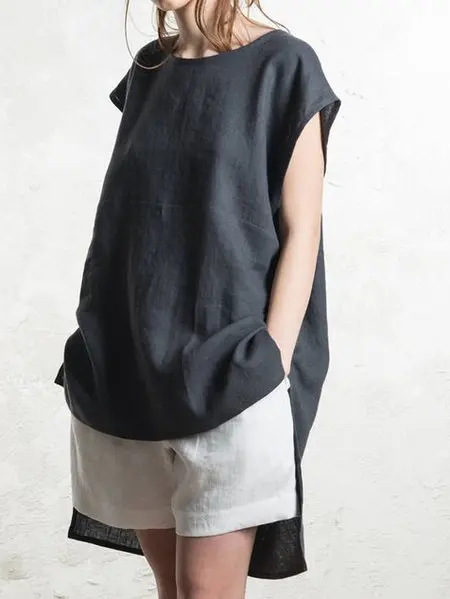 Woman's Tshirts Superior Quality spring/summer Loose Short Sleeve O Neck Solid Color Ladies Top t-shirt Dropshipping WLBR2019095