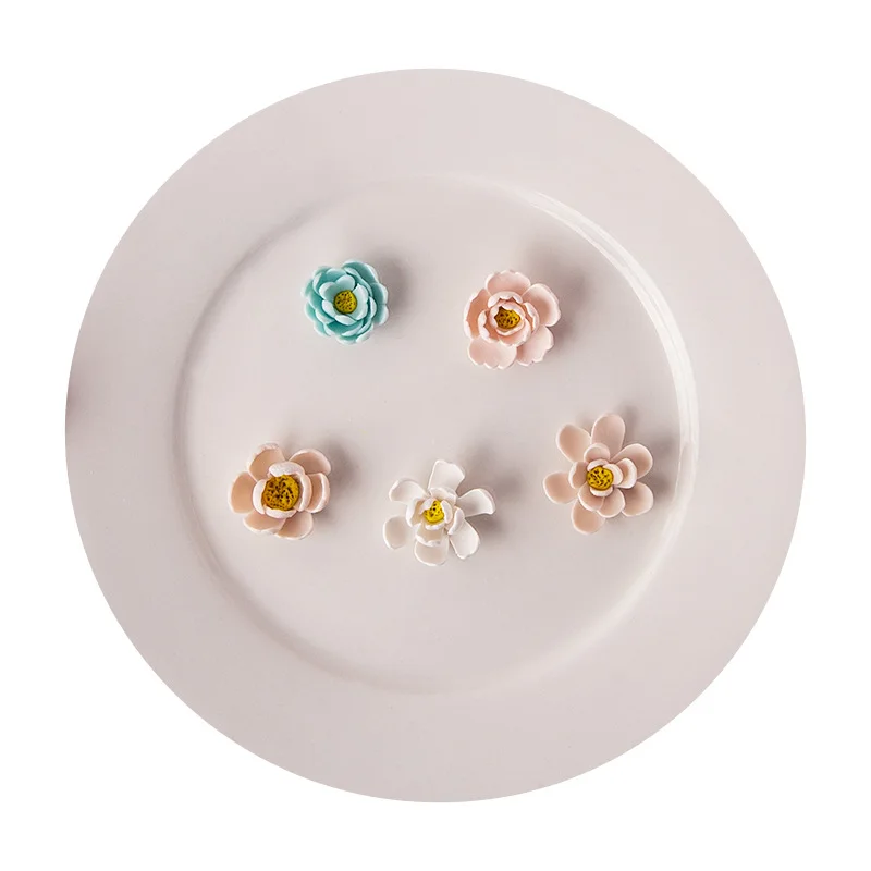 Mini Flower Polymer Clay Cutters Petal Leaf Micro mold Pottery Diy Ceramic Craft Jewelry Earring making Supplies Tools