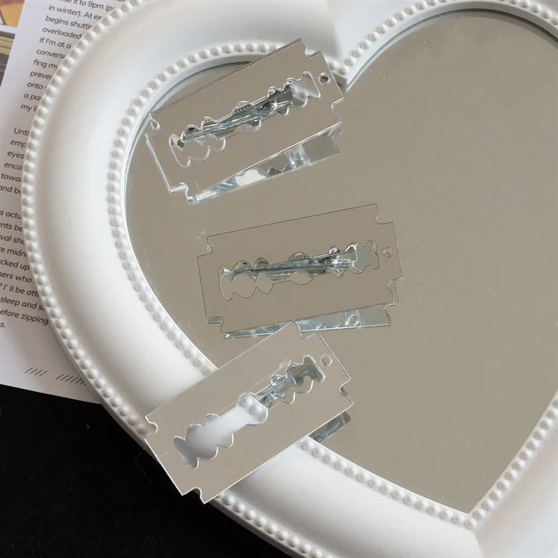 Lustige kreative Acryl simulierte Klinge Haarnadeln für Mädchen schöne Kopfbedeckung Mode leichte Luxus Haarnadel entzückende Haarspangen – Detail 6
