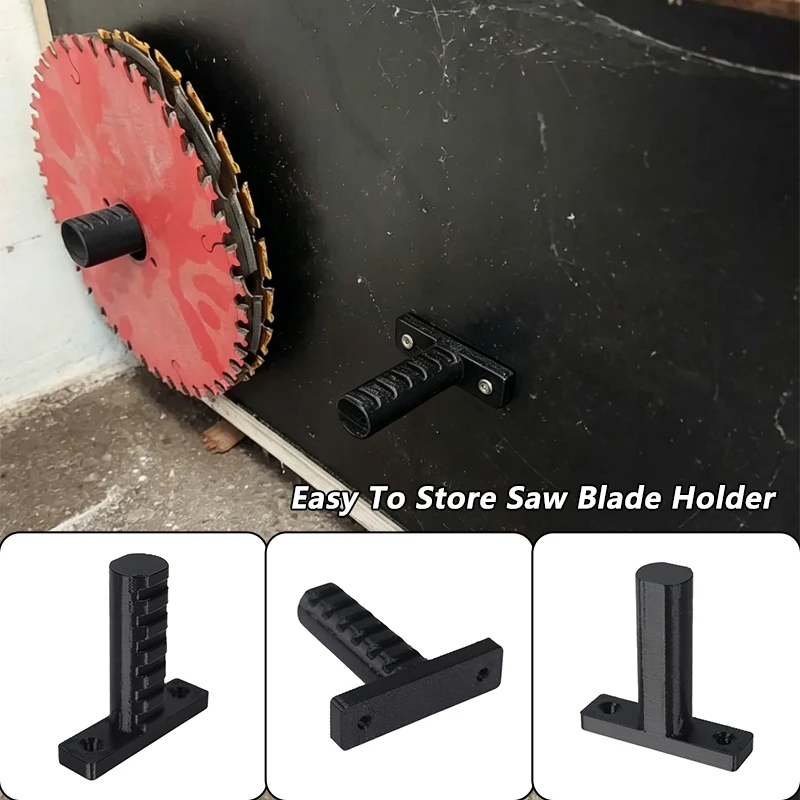 Saw Blade Holder Wall Mount Storage Rack Easy Install Anti Drop Organizer For Workshop Cutting Tool Storage