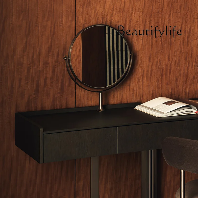 Italian solid wood dresser modern simple bedroom small apartment makeup table