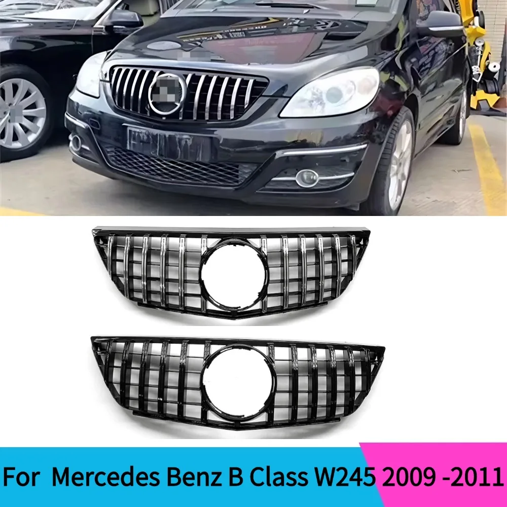 For Mercedes-Benz B Class W245 Front Radiator Grille Bumper Grill Inlet Mesh Tuning Accessories  B160 B180 B200 2009-2011