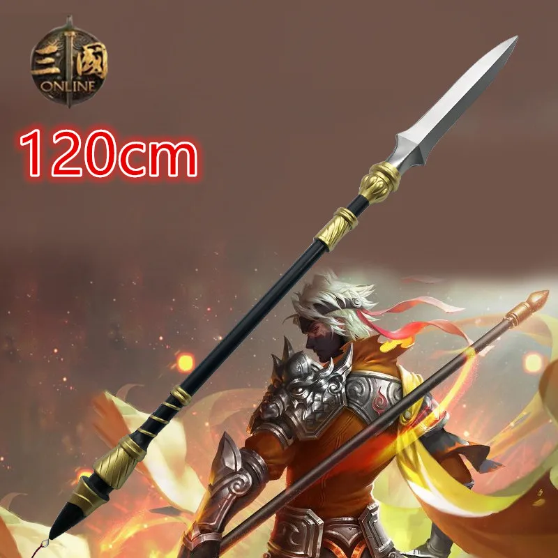 Chinese Cosplay 1:1 Ancient Zhao Yun Spear Sword Gun Weapon Three Kingdoms Role Playing Model Boys Toys Prop Knife Kids Gift