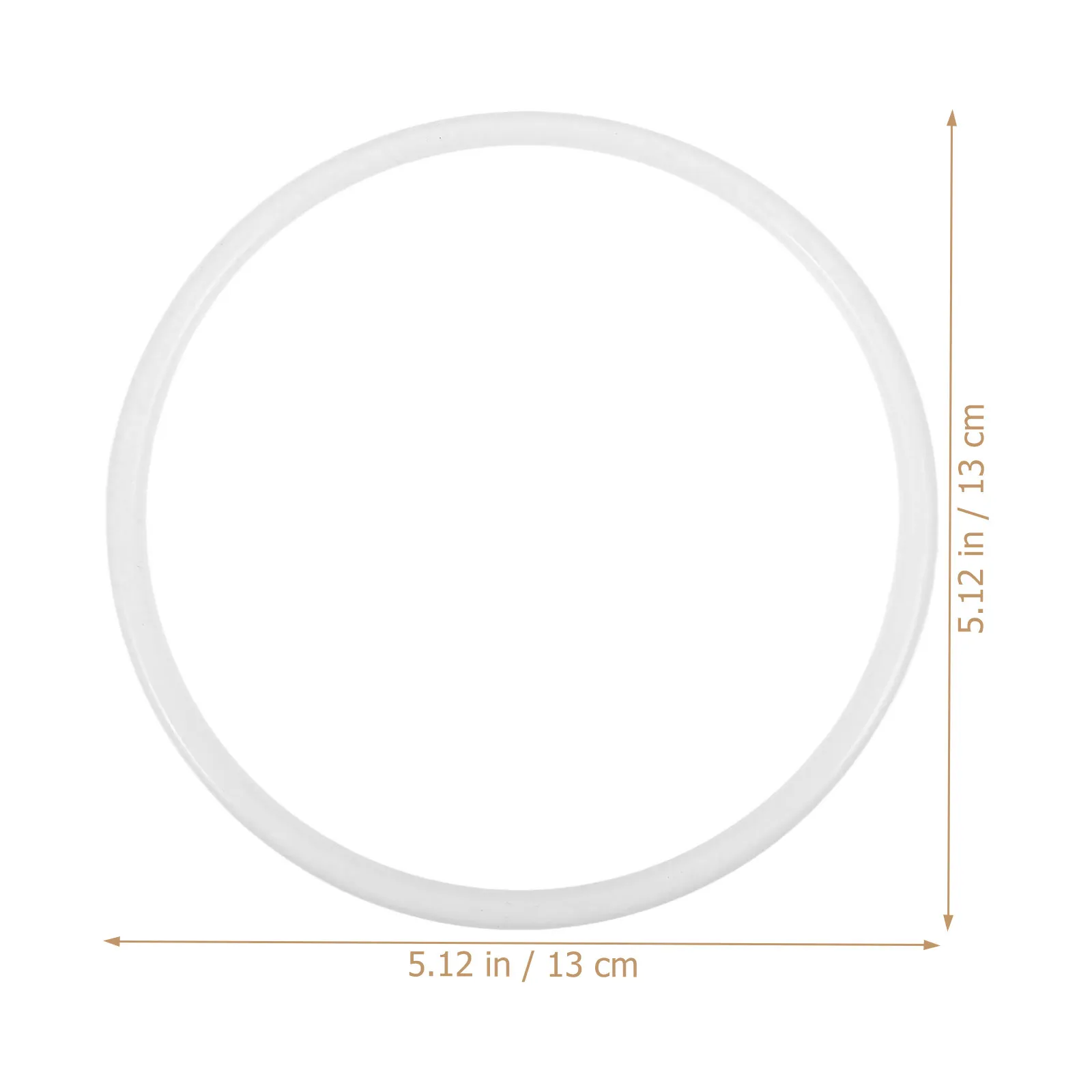 20Pcs Dreamcatcher Round Hoops Plastic Circles White Premium DIY Craft Material for Mandala Making Macrame Wall Decor 13Cm