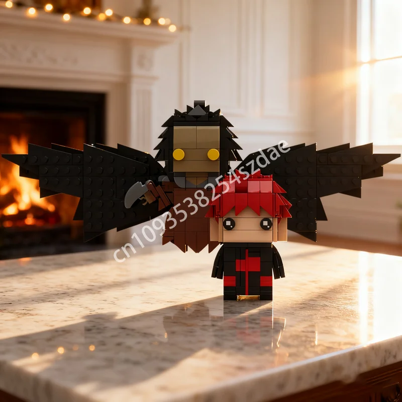 

446 шт. MOC Sasori Brickheadz модель строительные блоки игрушечная конструкция DIY образование кирпич Рождественский подарок для детей