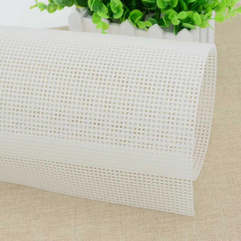 Plastic Mesh Cloth Bag Rug Thread Hook Craft Supplies DIY Handcraft Latch Hook Accessory Hook Crafts Durable Grid 33*50CM