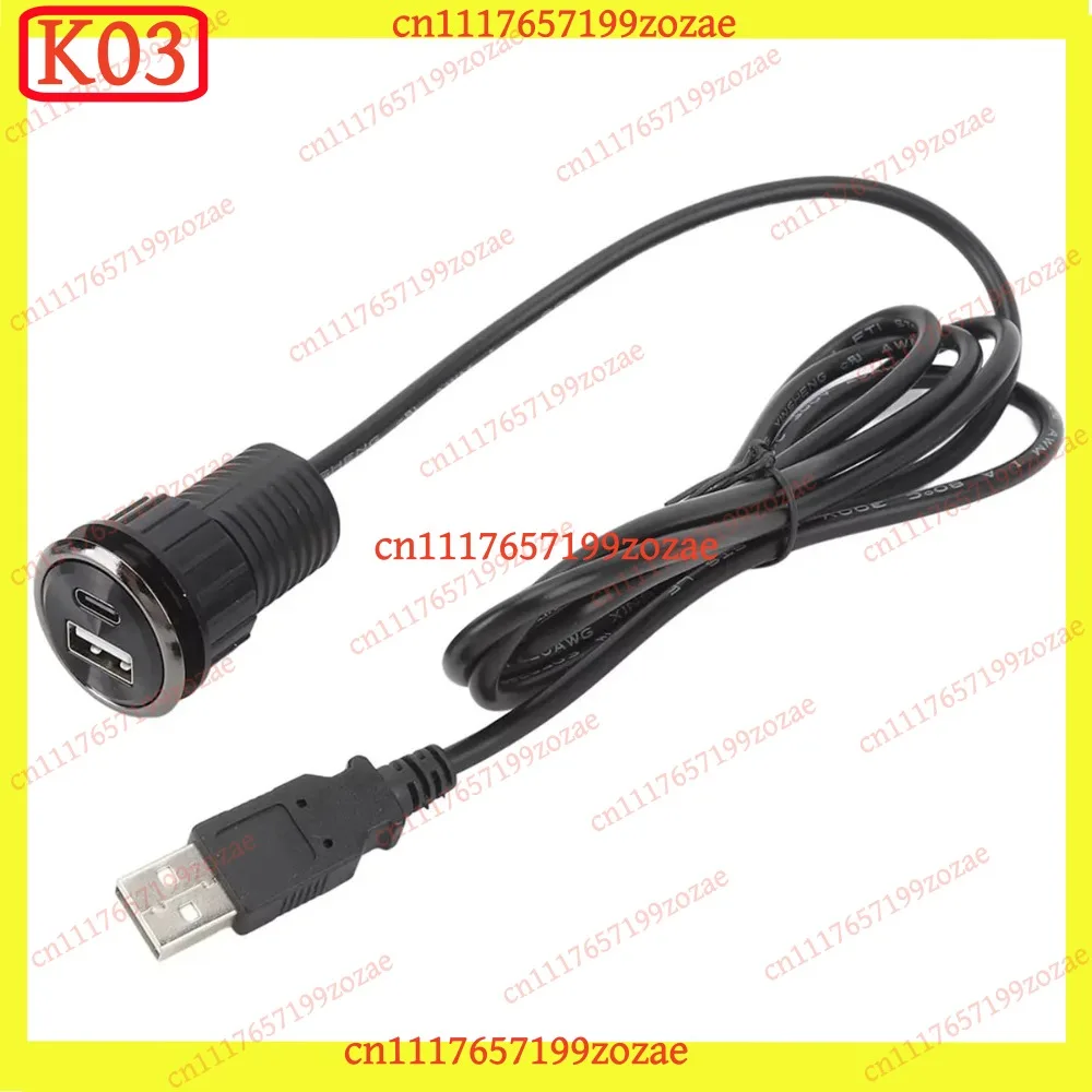 K03 Desktop Power Grommet Flush Mount Power Strip Socket with 2 USB Charging Ports for Conference Table, Replacement Parts