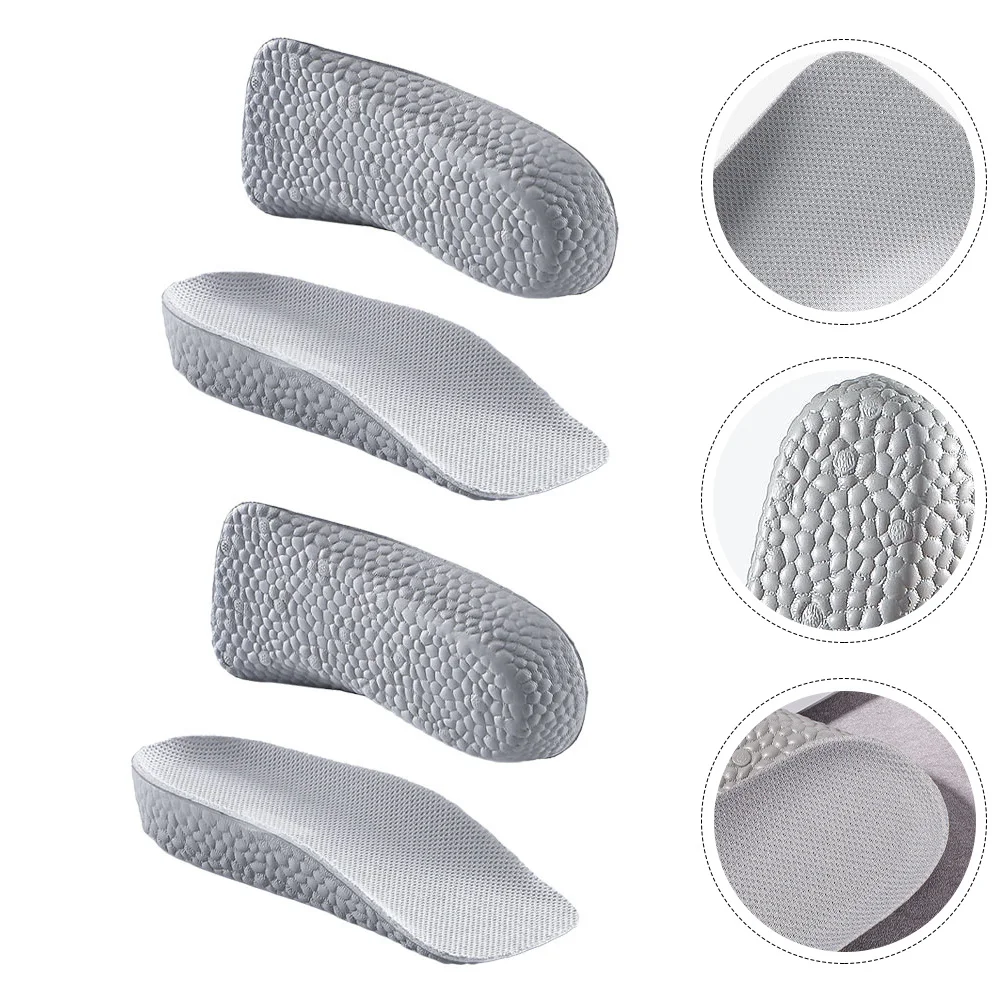

2pcs Height Increase Insoles Thickened Heel Support Daily Walking Sports Invisible Pads Foot Care Tools