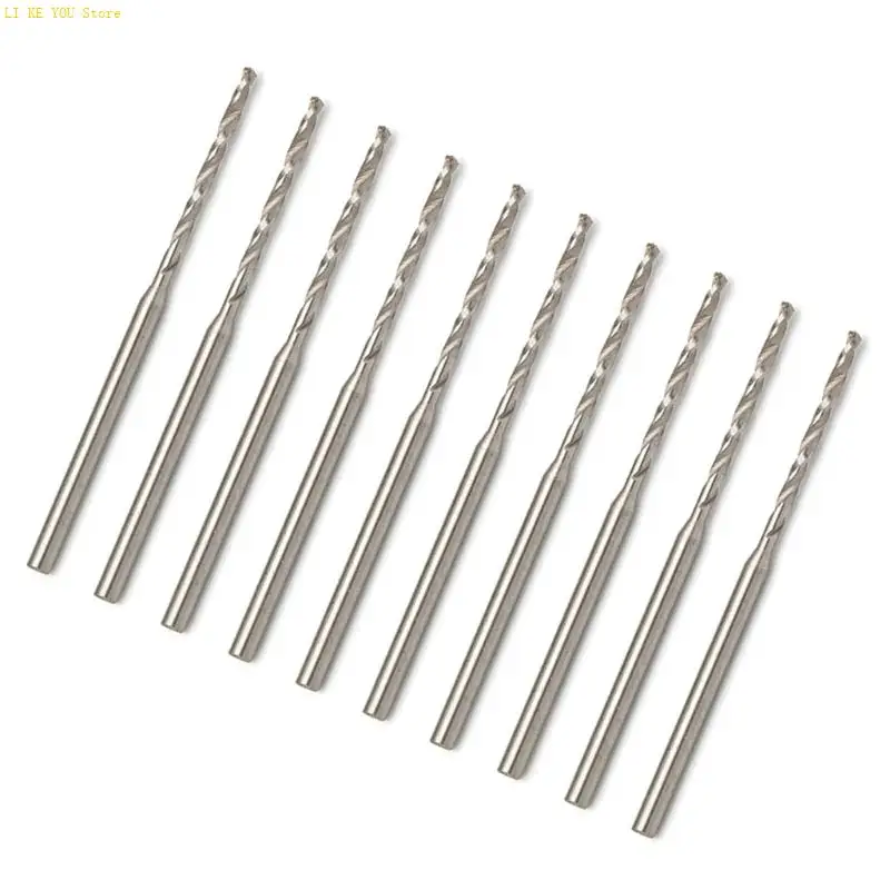 10 sztuk 2,35 mm mini skrętu wiertło Precyzyjne grawerowanie wiertarki do majsterkowania i rzemiosło różnych materiałach W3je