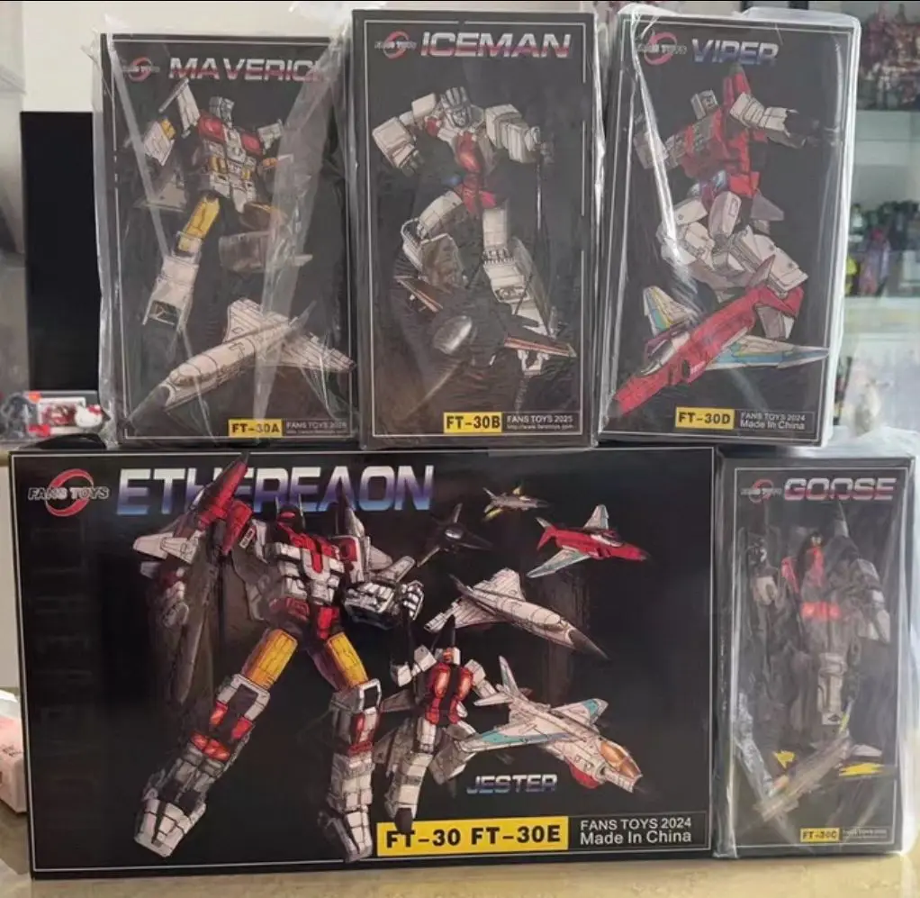 In-stock Transforming Toys FansToys Fearless Combination FT30A FT30B FT30C FT30D FT30E Movable Figure Model Collectible Gift