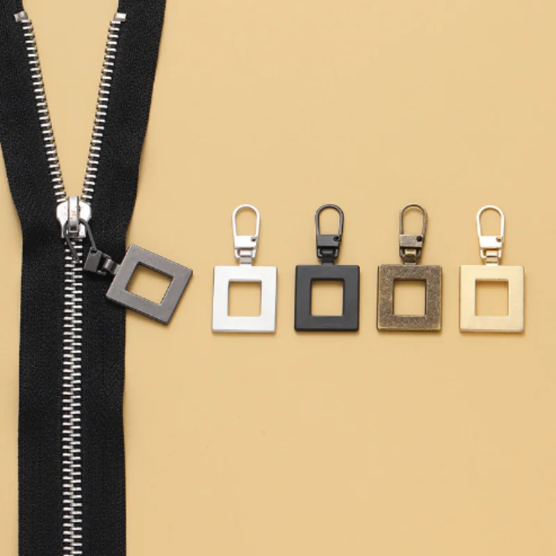 No-Tool Clip-on Zipper Replacement Heads, Small Hole Compatible Detachable Zipper Pendants, Multipurpose Zipper Repair Accessori
