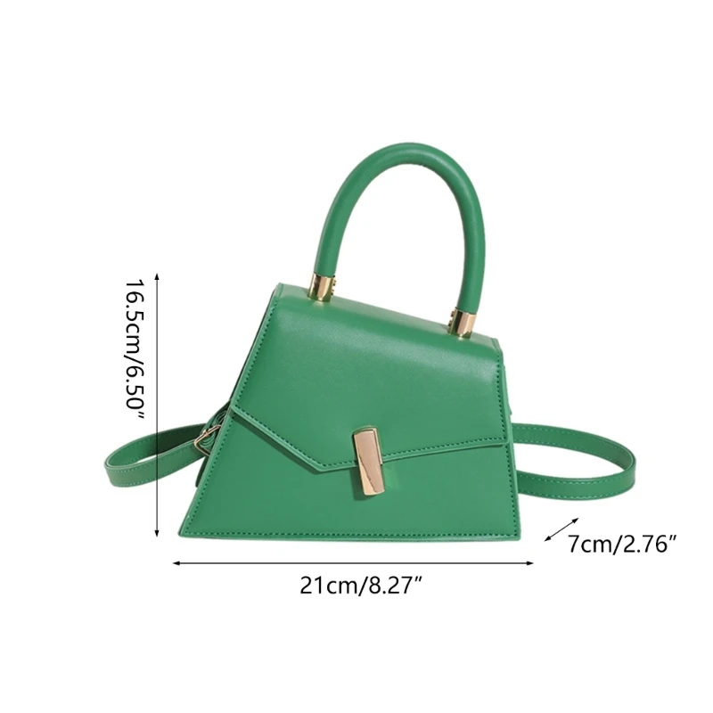 Stylish Solid Color Lock Buckle Handbag Fashionable PU Tote Bag Minimalists Handbag Fashion Bags Show Your Person Charm