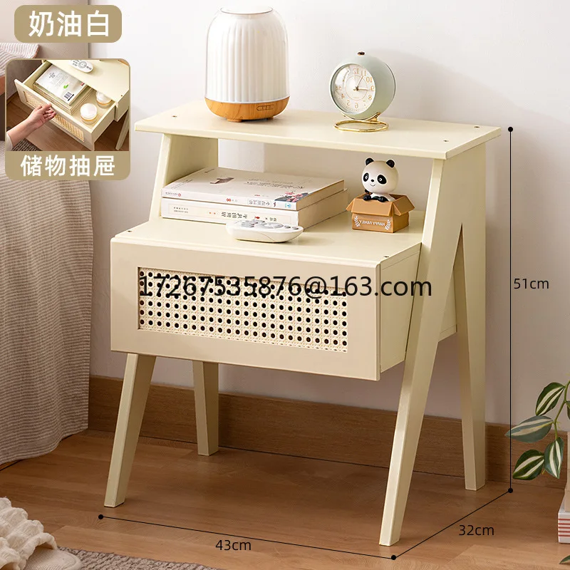 

Bedroom bedside table Small household ultra-narrow bedside storage cabinet A few cabinets for household use