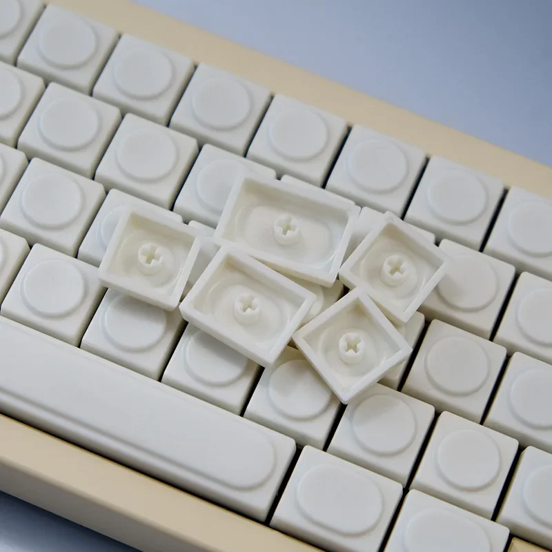 

White marble keycap simple engraved PC mechanical/magnetic axis keyboard keycap low axis magnetic axis keyboard universal